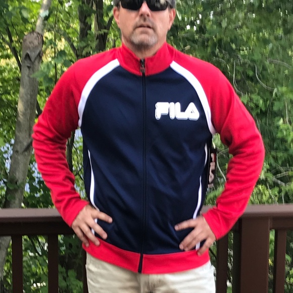FILA Retro Logo Track Jacket - Picture 1 of 6
